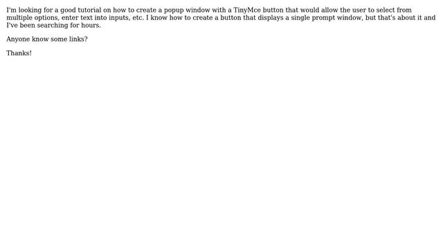 Wordpress: Add popup window to TinyMCE buttons смотреть онлайн