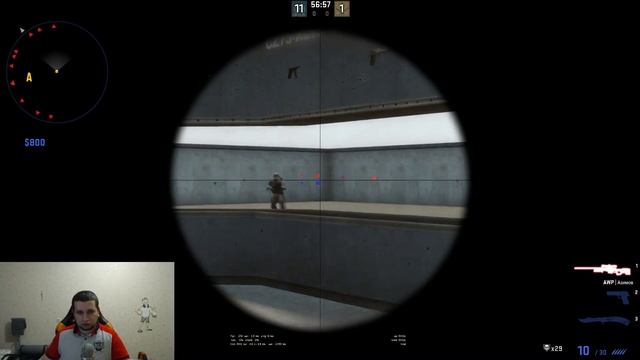 Тренировка стрельбы с awp в Counter-Strike: Global Offensive смотреть онлайн