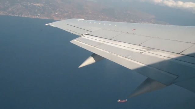 Take Off From Heraklion Airport In Crete.