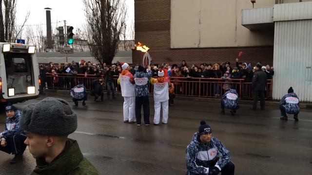 Встреча олимпийского огня в Нижнем Новгороде 2/3 смотреть онлайн