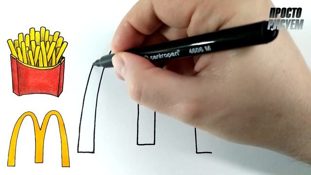 Как нарисовать логотип McDonald’s смотреть онлайн