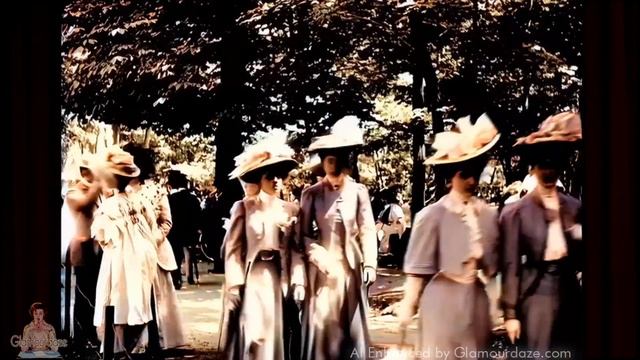A Walk in the Park - c.1900 | Bois de Boulogne Paris - AI Enhanced [4k 60 fps] смотреть онлайн