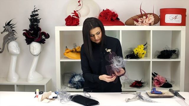 Вечерняя шляпка своими руками. Мастер класс шляпка с вуалью. DIY смотреть онлайн