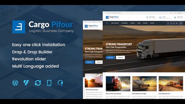 Pifour - Logistic and Transportation WordPress Theme | Themeforest Website Templates and Themes смотреть онлайн