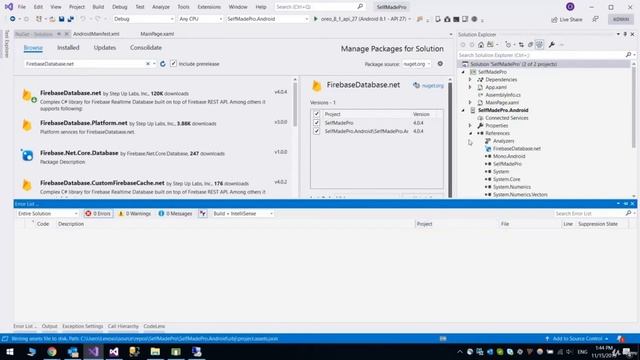 Урок 2. Firebase. Создание, настройка и подключение в Xamarin Forms приложении смотреть онлайн