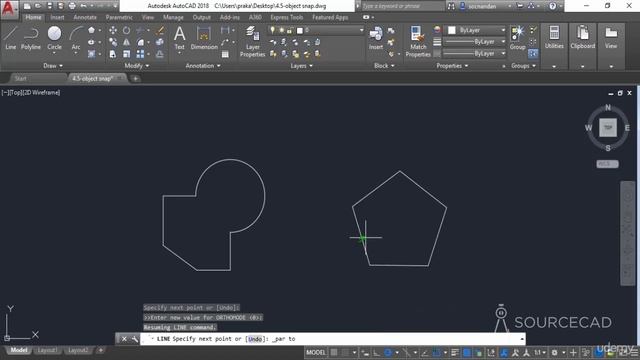 Autodesk Autocad - More Object Snaps - Video 35 смотреть онлайн