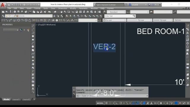 Complete Floor Plan in AutoCAD 2018 within One Hour (AutoCAD Tutorial For Beginner to Advanced ) смотреть онлайн