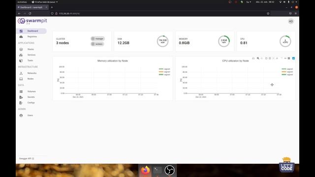 Docker swarm - 7.rész - Swarmpit смотреть онлайн