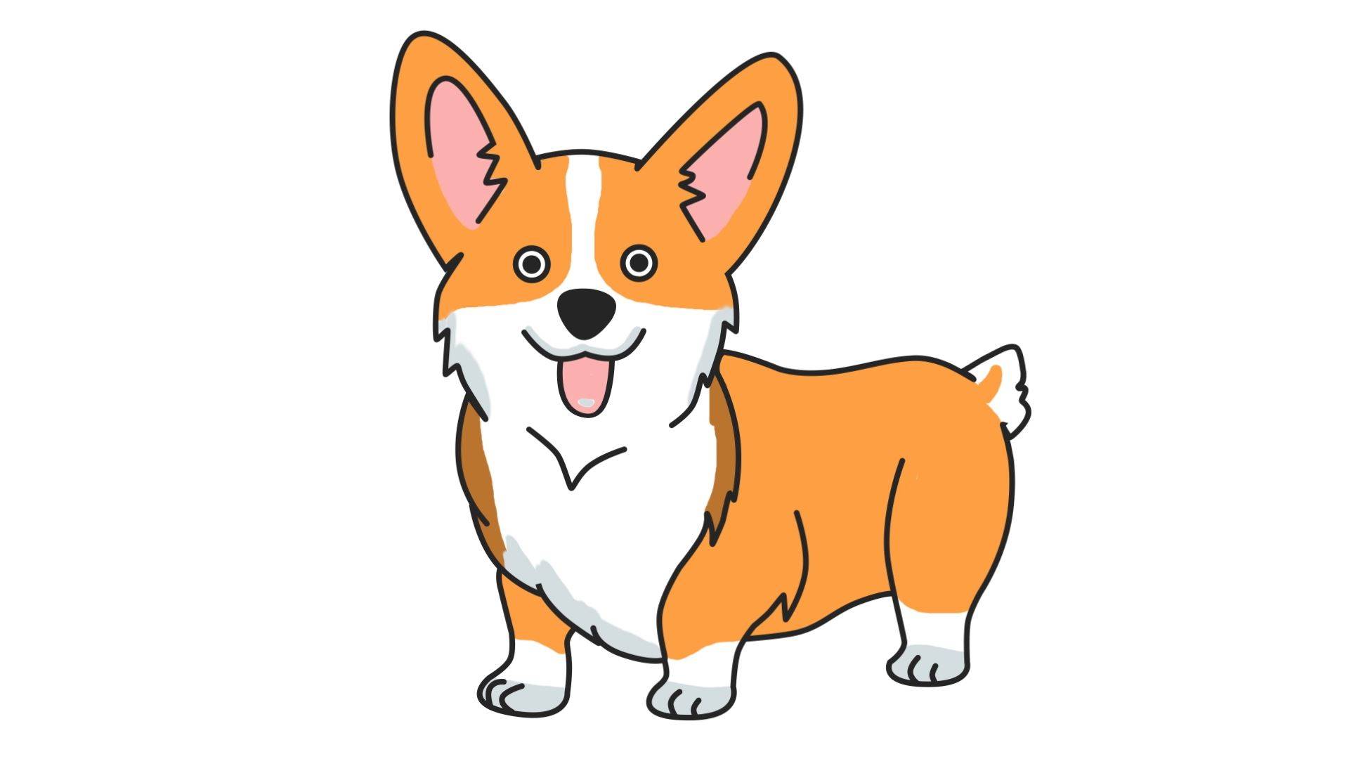 Как нарисовать Корги смотреть онлайн