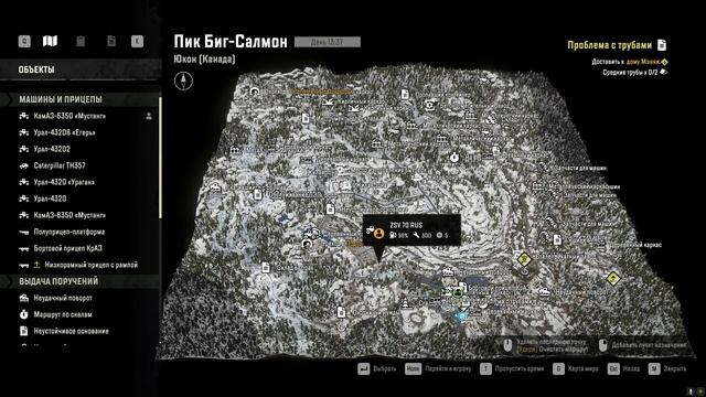 SnowRunner 046 очередные поручения на карте Пик Биг-Салмон, Канадского округа Юкон смотреть онлайн