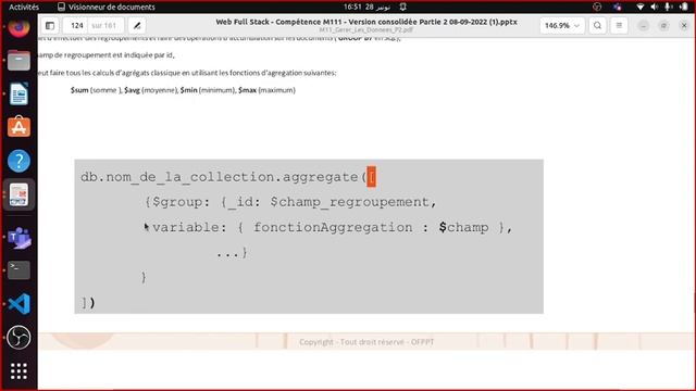 MongoDb (Vidéo 15): agregation смотреть онлайн
