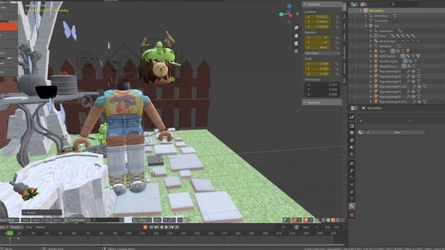 How to make a roblox animation in blender 2.80! | blender help | Blushfrogzi смотреть онлайн
