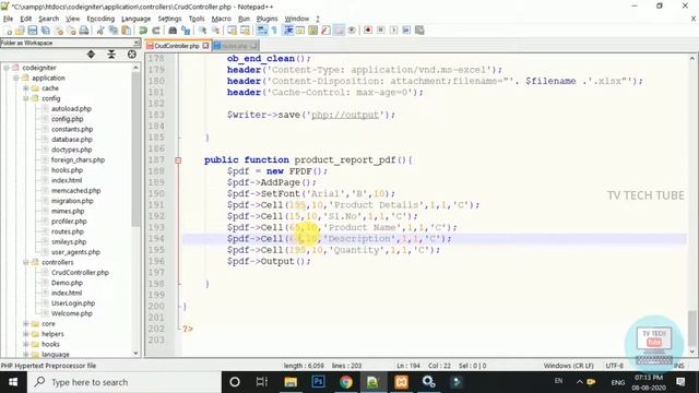 Codeigniter 3 - FPDF Integration | Tamil | Part - IX смотреть онлайн