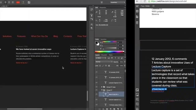Making landing of LectureHub in Webflow смотреть онлайн