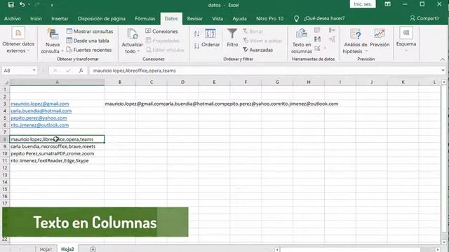 Microsoft Excel:Autorelleno, Unir Cadenas, Texto en columnas, Unir sin Concatenar, Funcion NOMPROPI смотреть онлайн