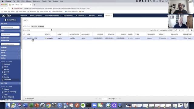 Actifio Oracle Instant Mount and Cloning Demo смотреть онлайн