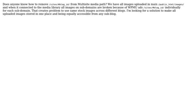 Wordpress: Changing path for media upload folder in wordpress multisite смотреть онлайн