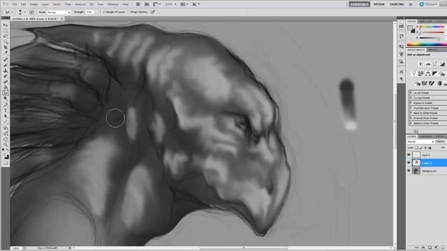 Creature Design - Photoshop Speedpaint - Random Head смотреть онлайн