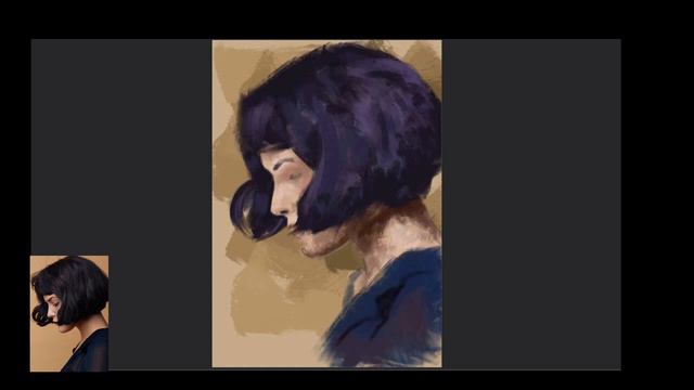 Color Portrait Digital Painting Time Lapse - Speed Painting of my Digital Painting Process смотреть онлайн