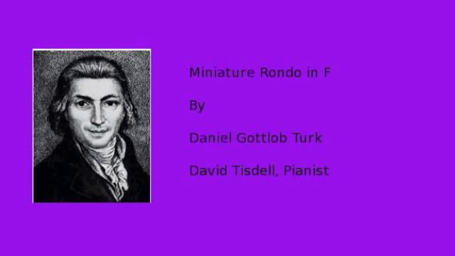 Miniature Rondo in F by Turk - Music For Piano Students Series смотреть онлайн