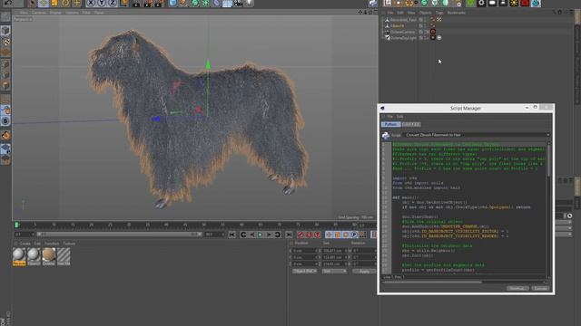 Cinema 4D Python: Convert ZBrush Fibermesh to C4D Hair Object смотреть онлайн
