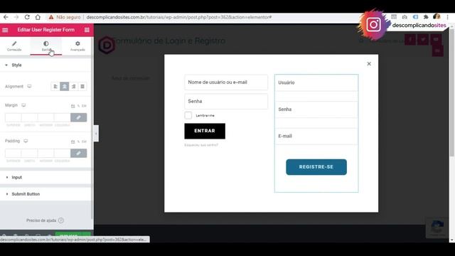 Como Criar um POPUP de Login e Cadastro com ELEMENTOR PRO (Passo a Passo) смотреть онлайн