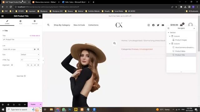 Woocommerce Product Page with Elementor - How to build it yourself (2023) смотреть онлайн