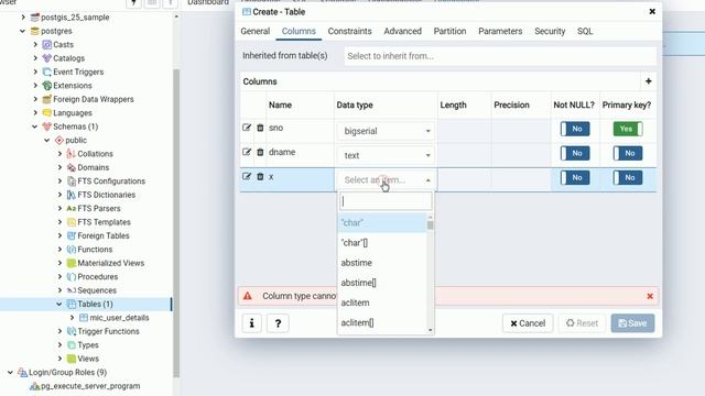 PostgreSQL - pgAadmin 4 - Import csv file - Method II смотреть онлайн