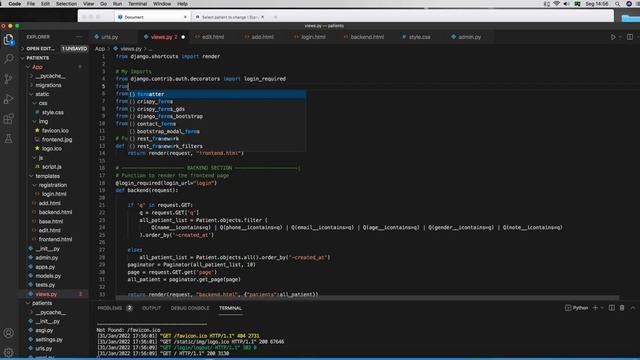 FULLSTACK APP (Django Crash Course) | Hospital Mastery | Python Django Beginners like a PRO (2022) смотреть онлайн