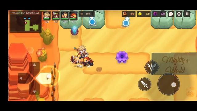 Guardian tales - 4-2 Knight captain Amensia quest (world 4-4) + 1st treasure costume. смотреть онлайн