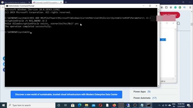 How to resolve Credssp encryption Oracle remediation error | RDP connection from windows 10 смотреть онлайн