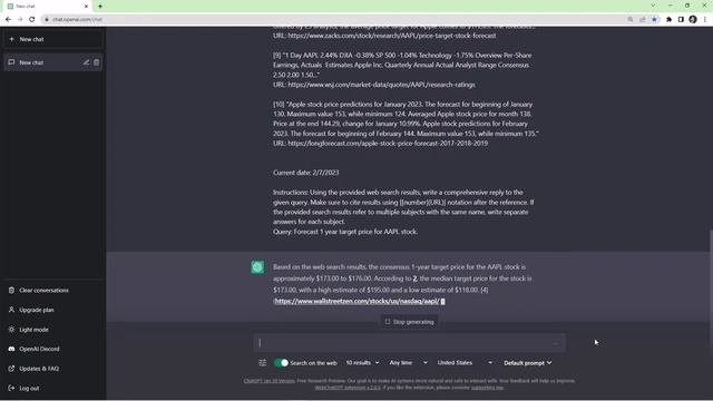 ChatGPT predicts Apple stock price | ChatGPT for finance смотреть онлайн
