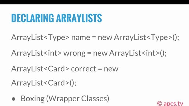 Lecture 81 - Introduction to ArrayLists смотреть онлайн