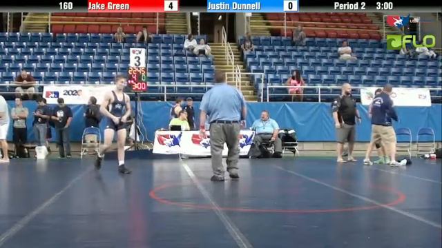 Junior 160 - Jake Green (Texas) vs. Justin Dunnell (Minnesota) смотреть онлайн