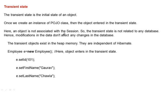 Objects States in Hibernate смотреть онлайн