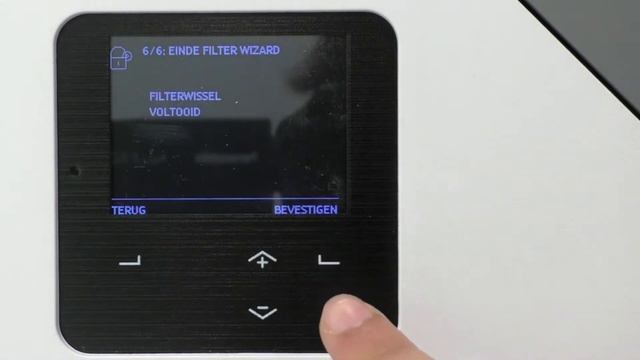 Ventilatiesysteem D - Zehnder ComfoAir Q: Filtermelding Resetten