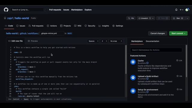 How to set up Gitopia Mirror Action? смотреть онлайн
