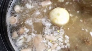 Суп со сморчками  на мясном бульоне // по просьбе подписчиков//