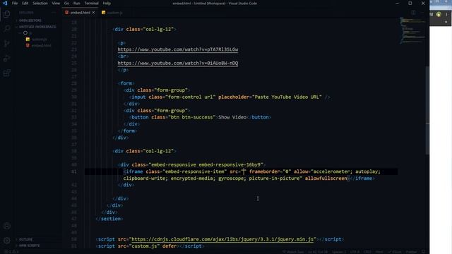 Embed YouTube Video from URL | PHP | JavaScript (jQuery) смотреть онлайн