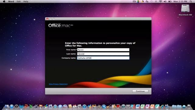Microsoft Office 2011 Setup On The Mac
