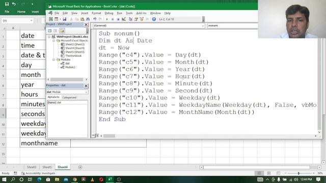 EXCEL VBA TELUGU PART - 15 || NON-NUMERIC DATA TYPE || BOOLEAN || DATE || OBJECT || STRING ||VARIAN смотреть онлайн