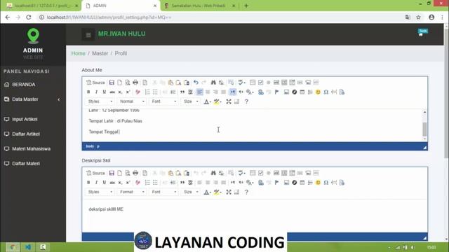 Web Site Portofolio Responsive Bootstrap dan PHP Native Lengkap Database смотреть онлайн