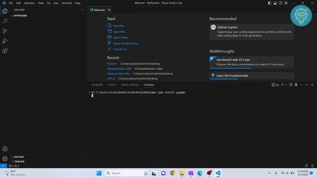 How to Install and Setup PyGame with Visual Studio Code | PyGame in VS Code (2023) смотреть онлайн