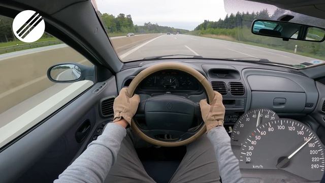 2001 RENAULT LAGUNA 1.6 16V TOP SPEED DRIVE ON GERMAN AUTOBAHN ?