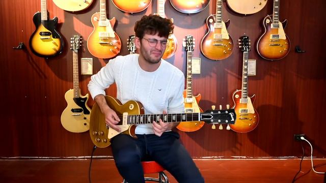 Gibson Les Paul 1954 Gold Top Reissue Murphy Lab Heavy Aged Double Gold #40122 смотреть онлайн
