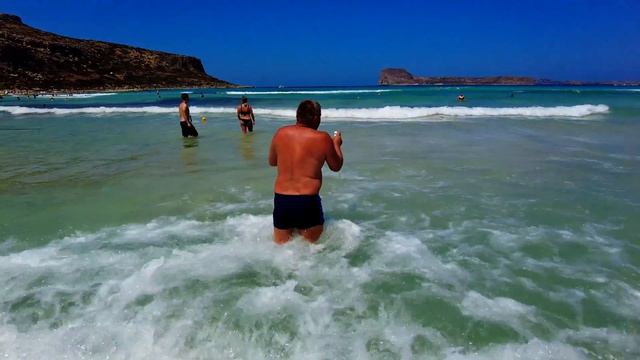 Остров Крит, Греция. Бухта Балос. Необитаемый Остров Грамвуса. Balos beach Crete. смотреть онлайн