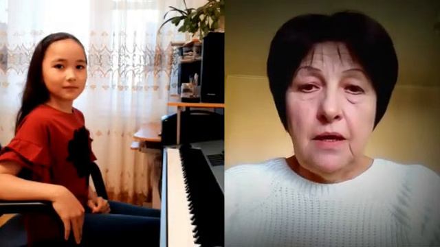 Показательный урок преподавателя Кобзевой Татьяны Николаевны с ученицей Кунева Луизой. смотреть онлайн
