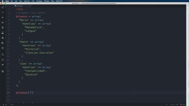 ? Curso de Php 7 Full - Arrays Multidimensionales⤵ #10 смотреть онлайн