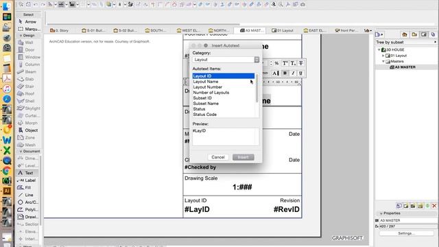 ARCHICAD - LAYOUTS - TITLEBLOCK смотреть онлайн
