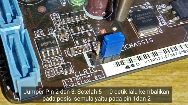 CARA RESET BIOS/CMOS MOTHERBOARD PC DENGAN MUDAH MELALUI PIN CLRTC (Jumper) смотреть онлайн